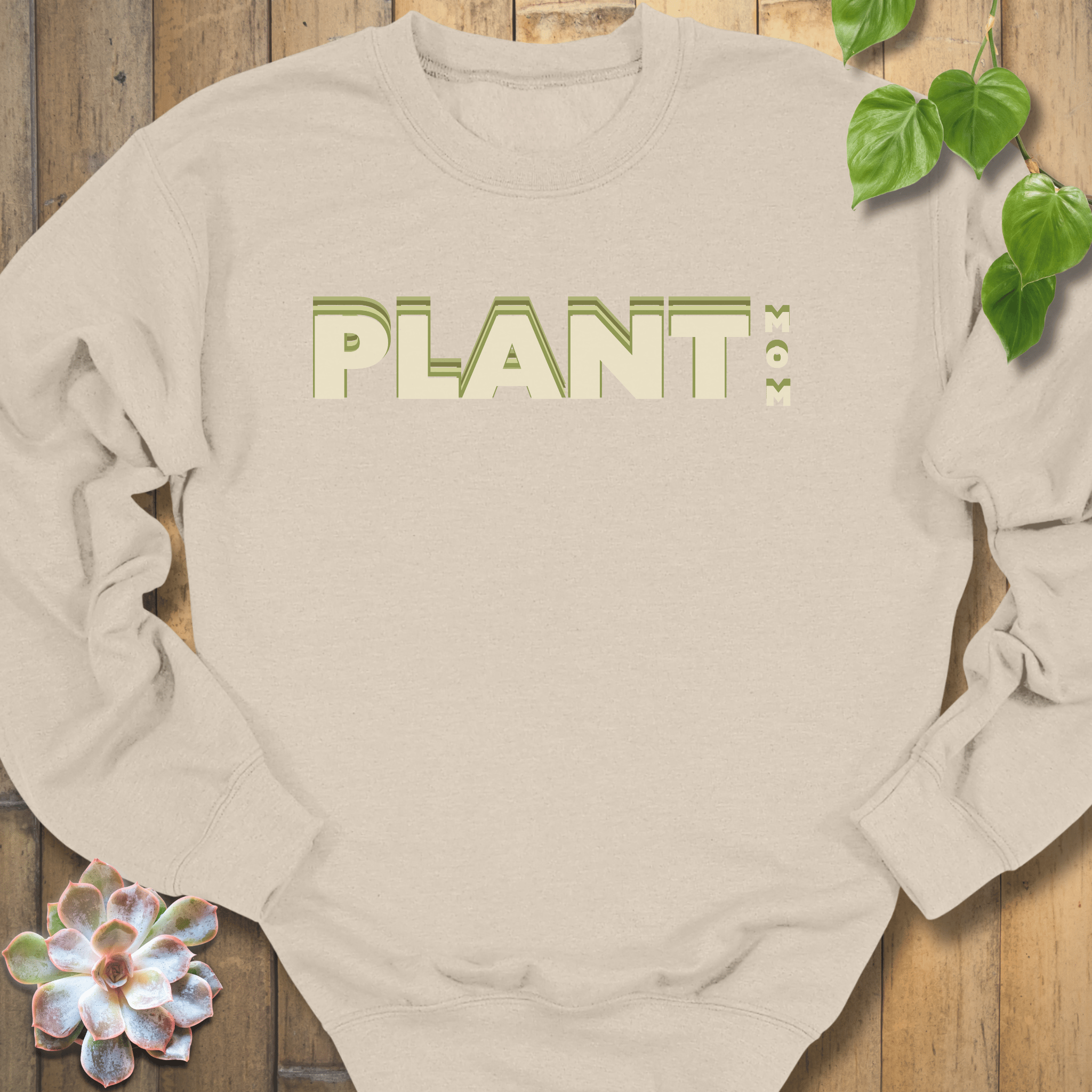 Sand / S Plant Mom Sweatshirt Sweatshirt