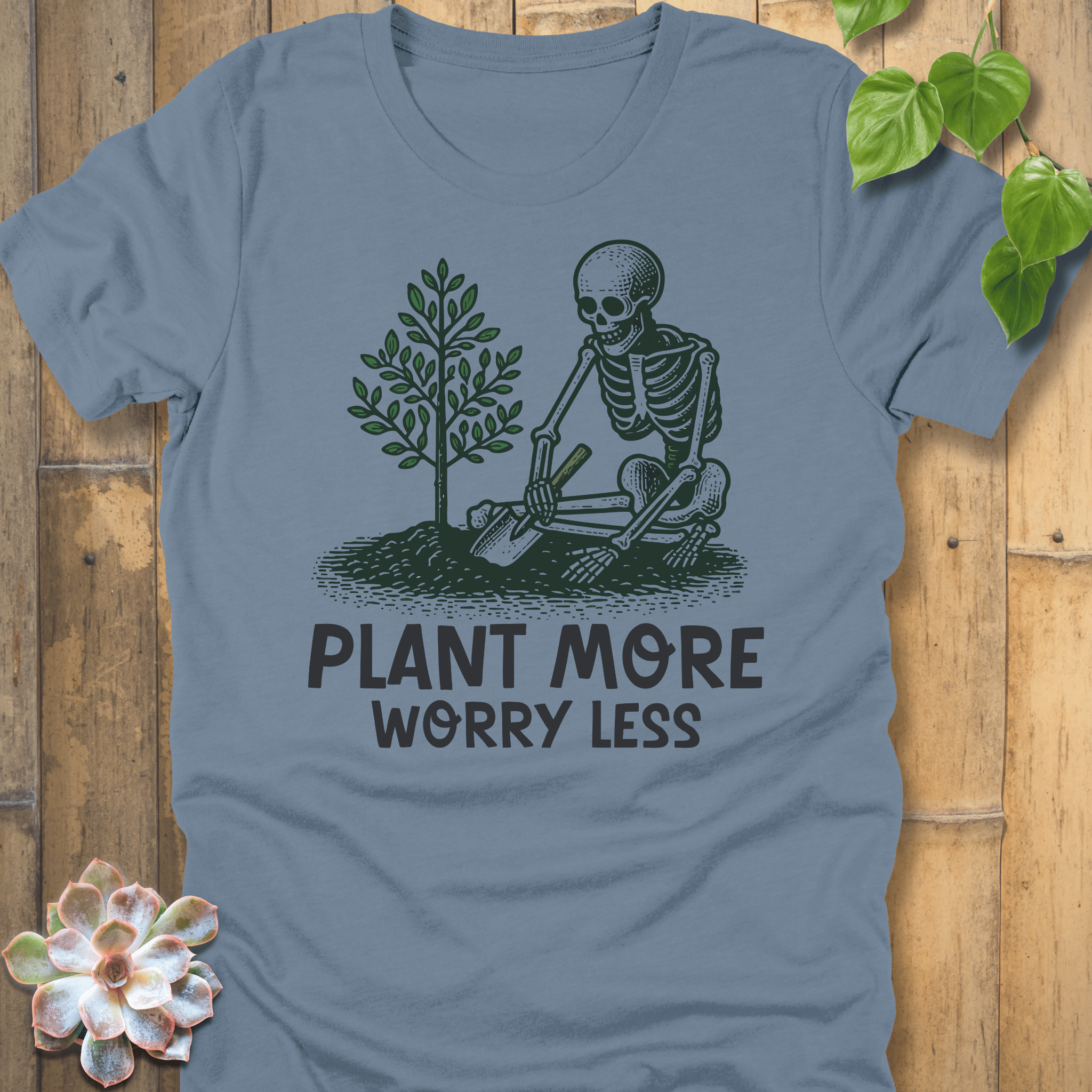 Steel Blue / S Plant More T-shirt T-Shirt