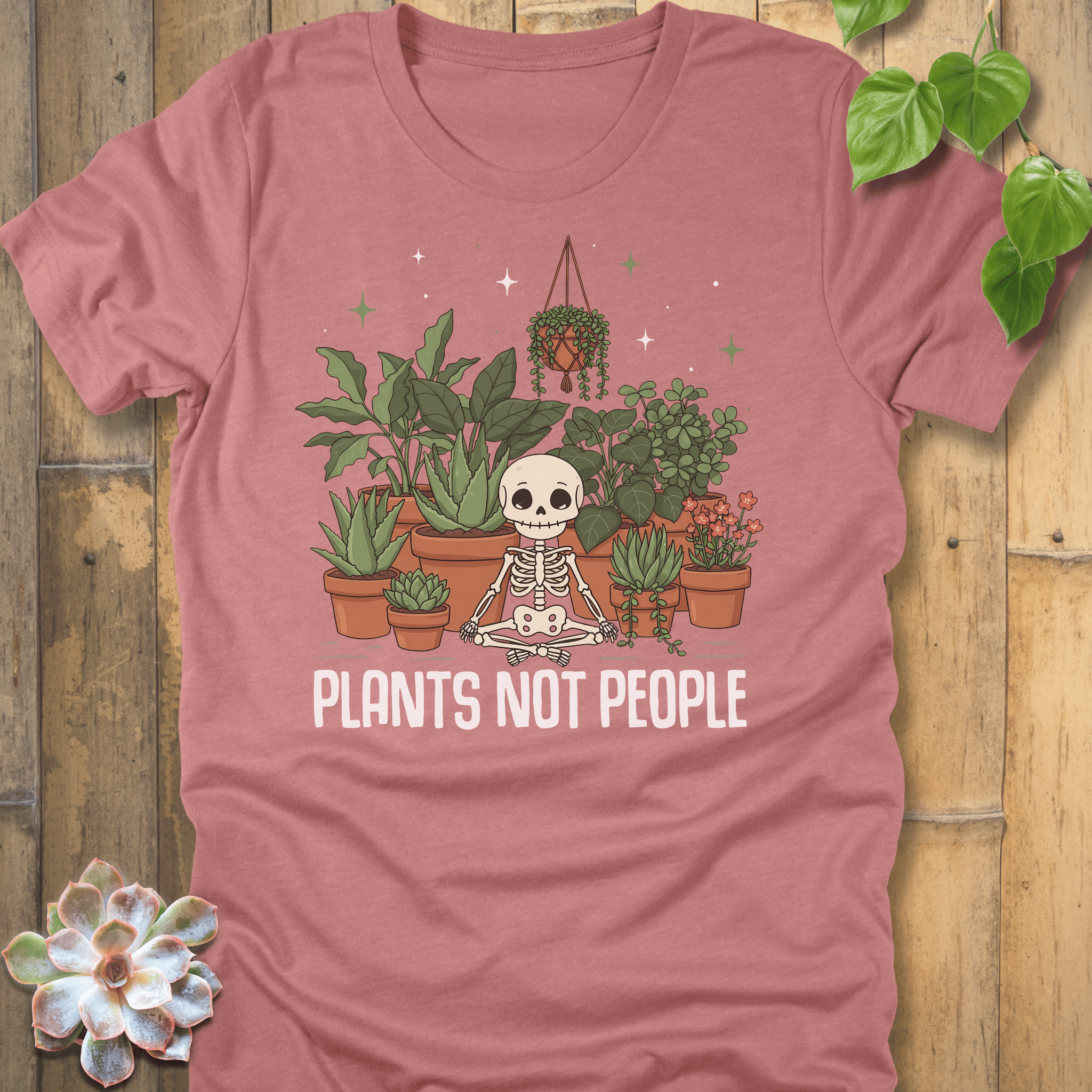 Heather Mauve / S Plant Not People T-shirt T-Shirt