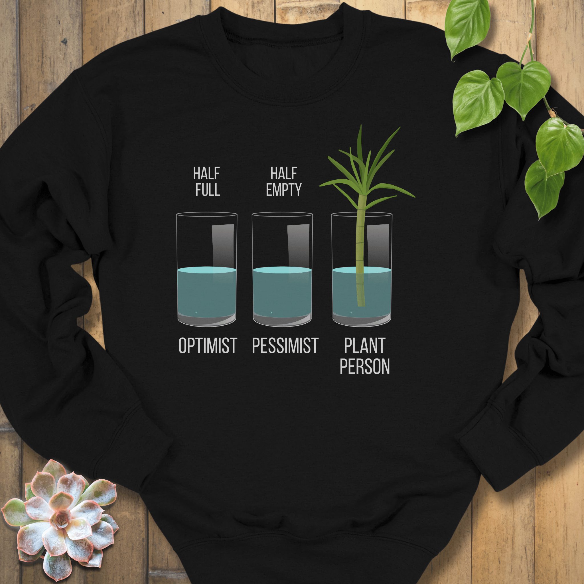 Black / S Plant Person Sweatshirt Sweatshirt