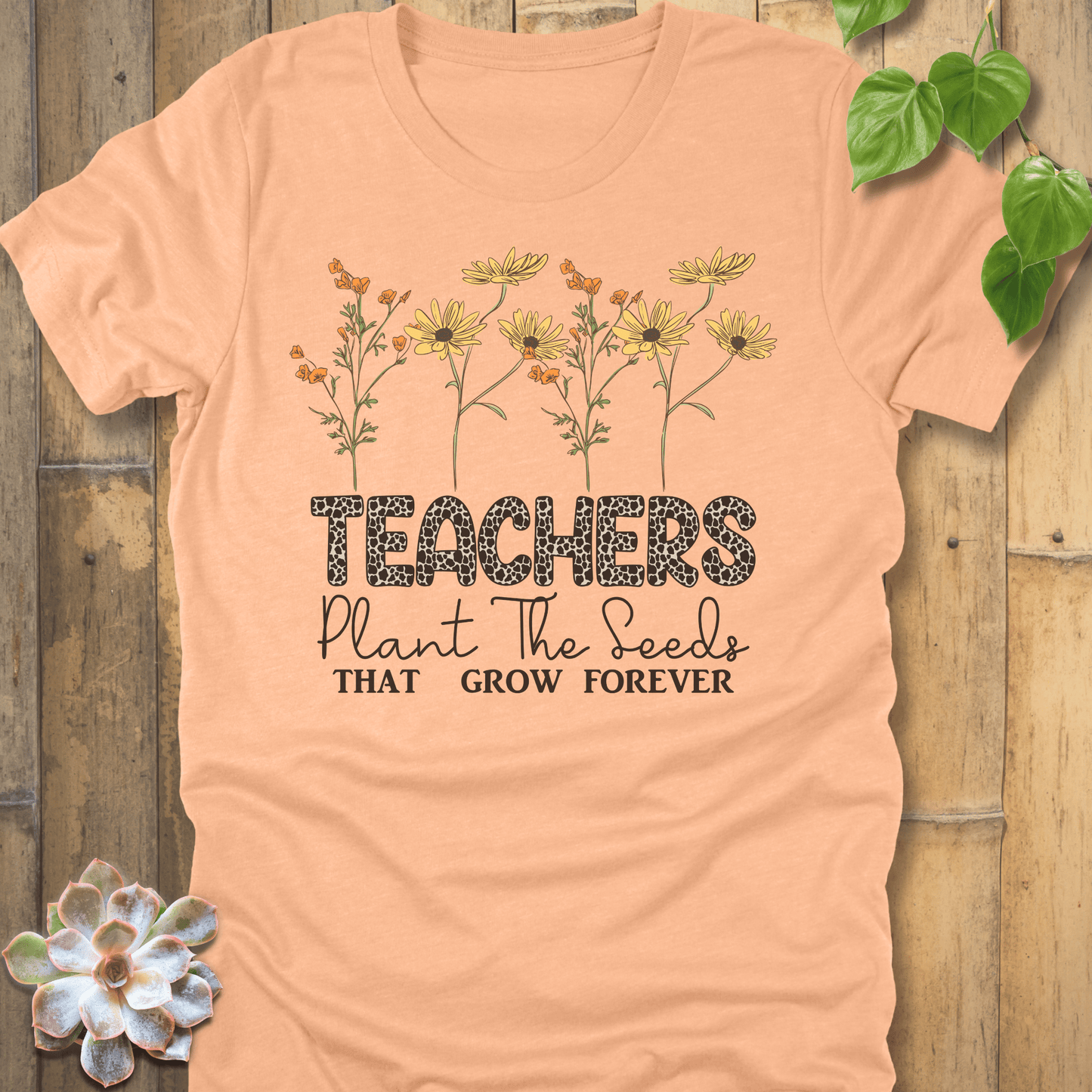 Heather Peach / S Plant The Seeds T-shirt T-Shirt