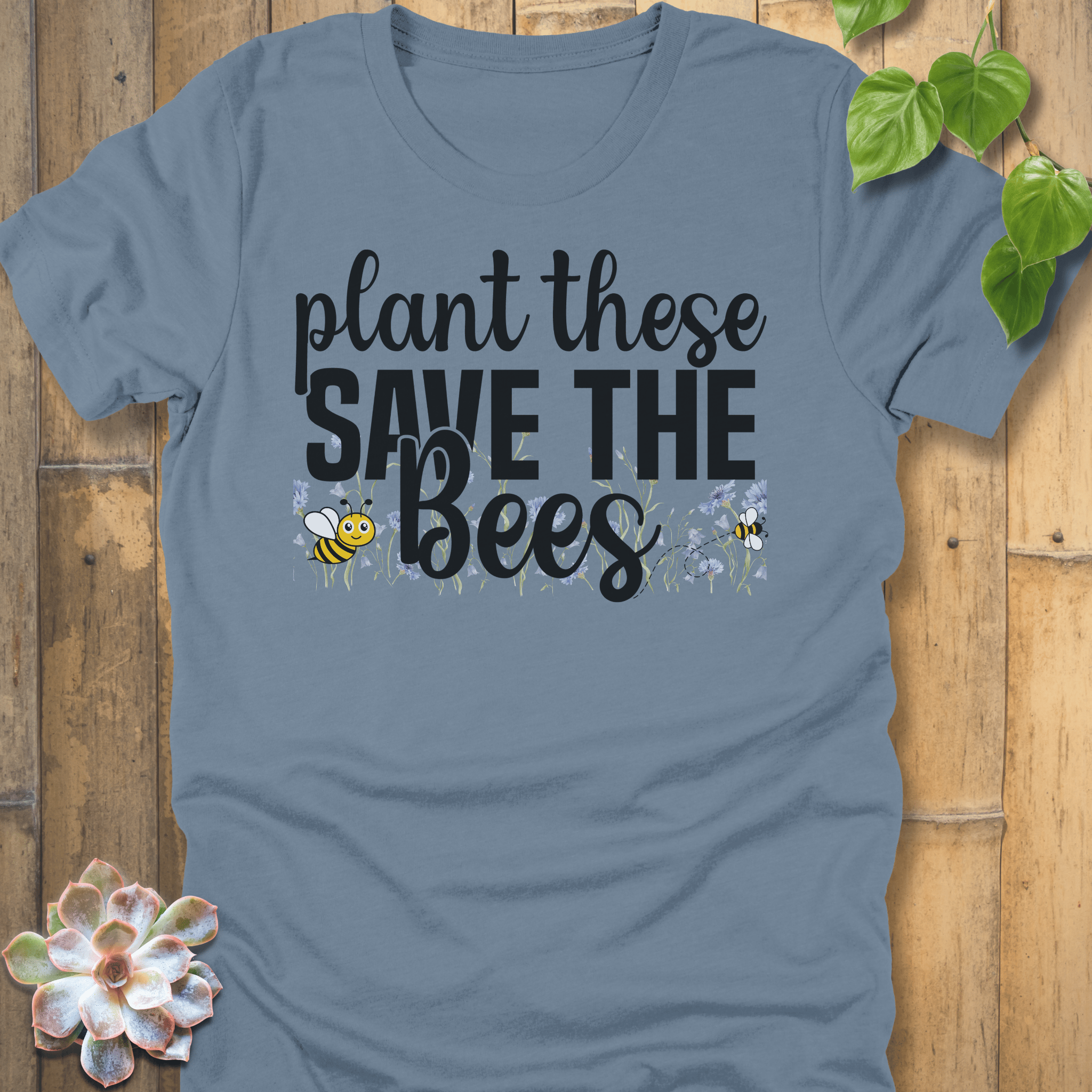 Steel Blue / S Plant These T-shirt T-Shirt