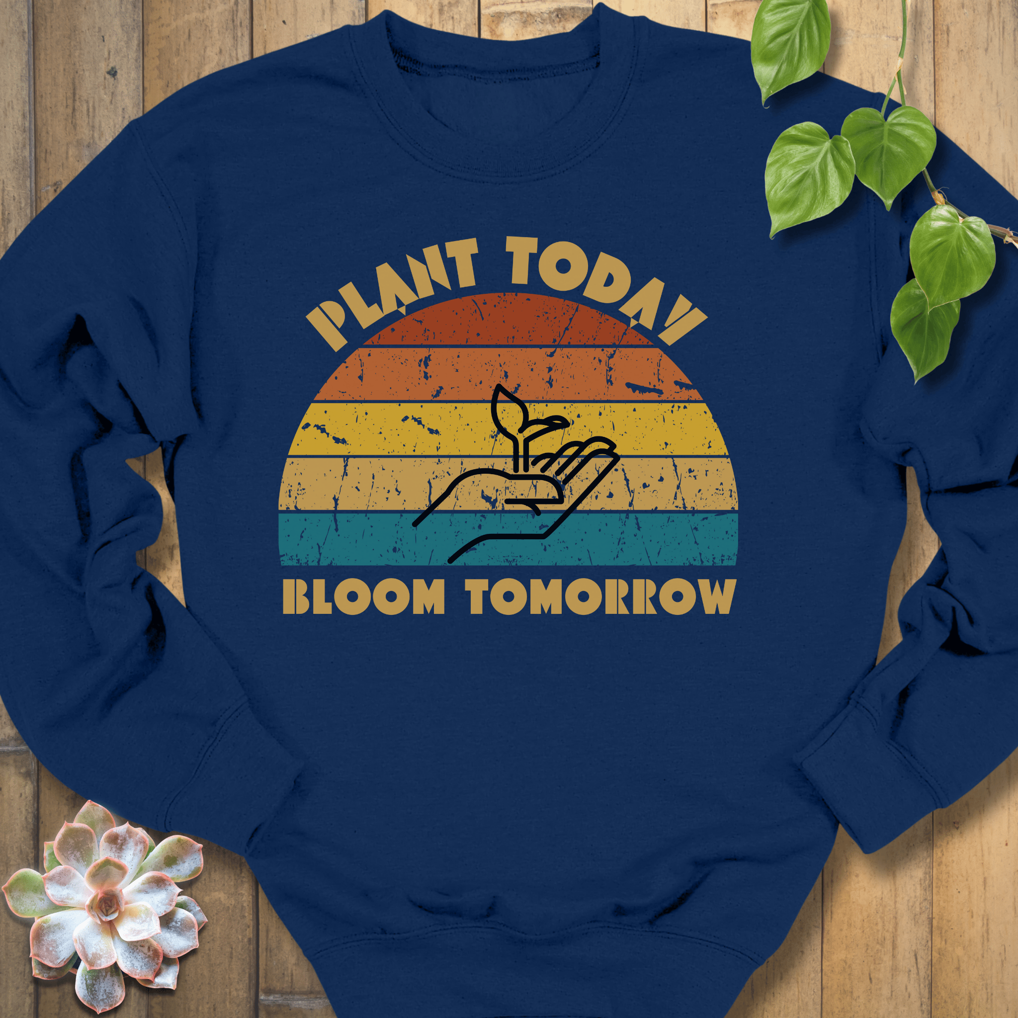 Navy / S Plant Today Sweatshirt Sweatshirt