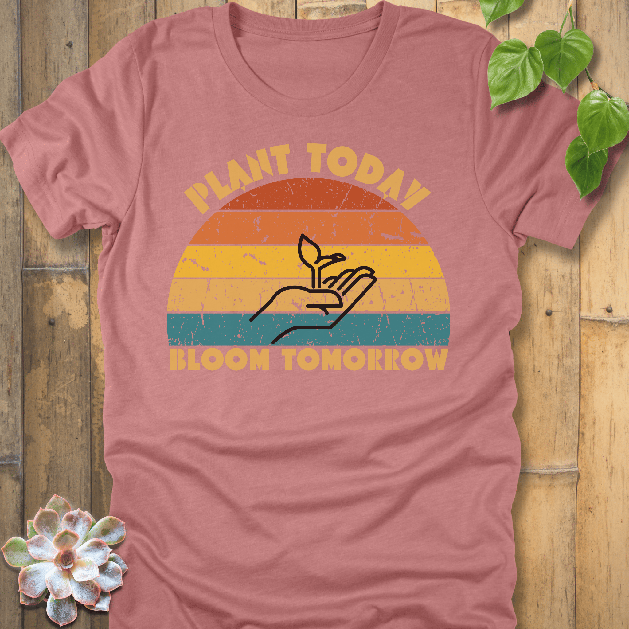 Heather Mauve / S Plant Today T-Shirt T-Shirt