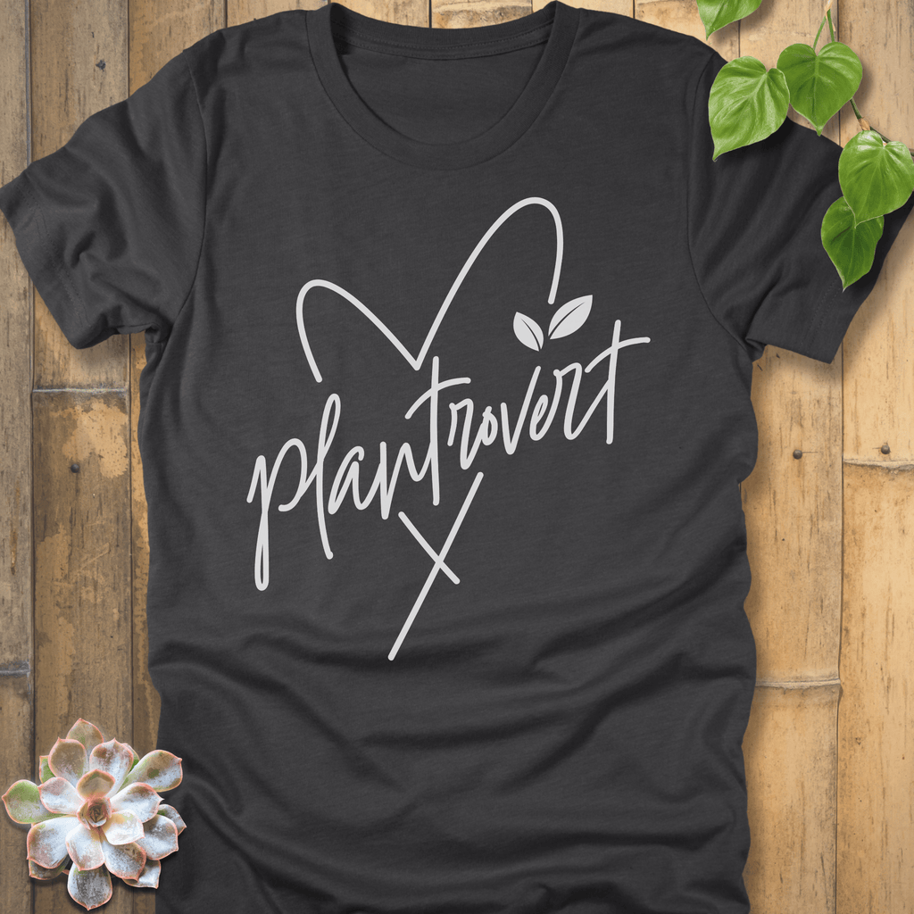 Dark Grey Heather / S Plantrovert Love T-shirt T-Shirt