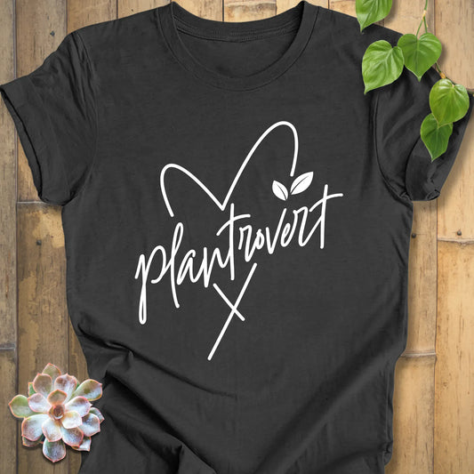 Dark Grey Heather / XS Plantrovert Love T-shirt T-Shirt
