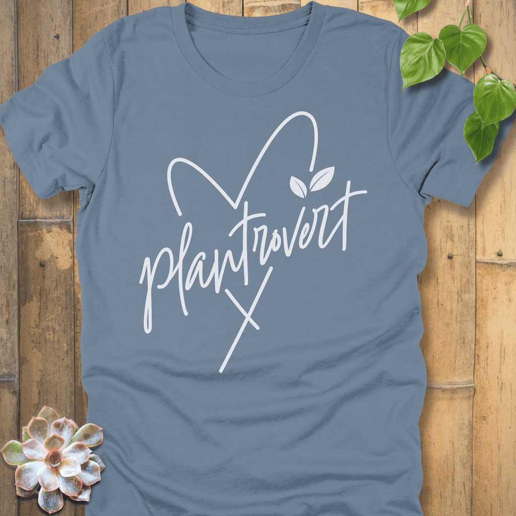 Steel Blue / S Plantrovert Love T-shirt T-Shirt