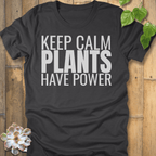 Dark Grey Heather / S Plants Have Power T-Shirt T-Shirt
