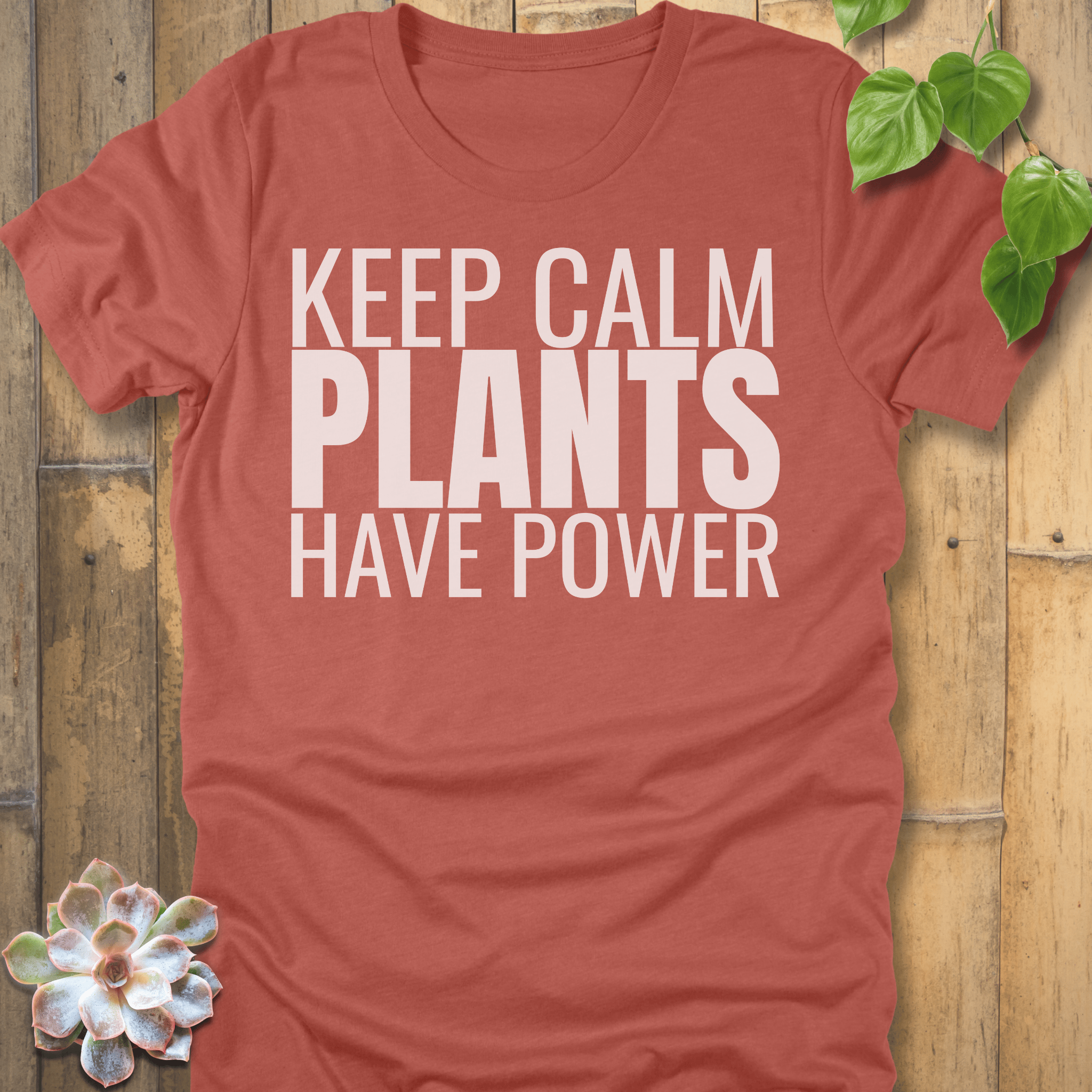Heather Clay / S Plants Have Power T-Shirt T-Shirt