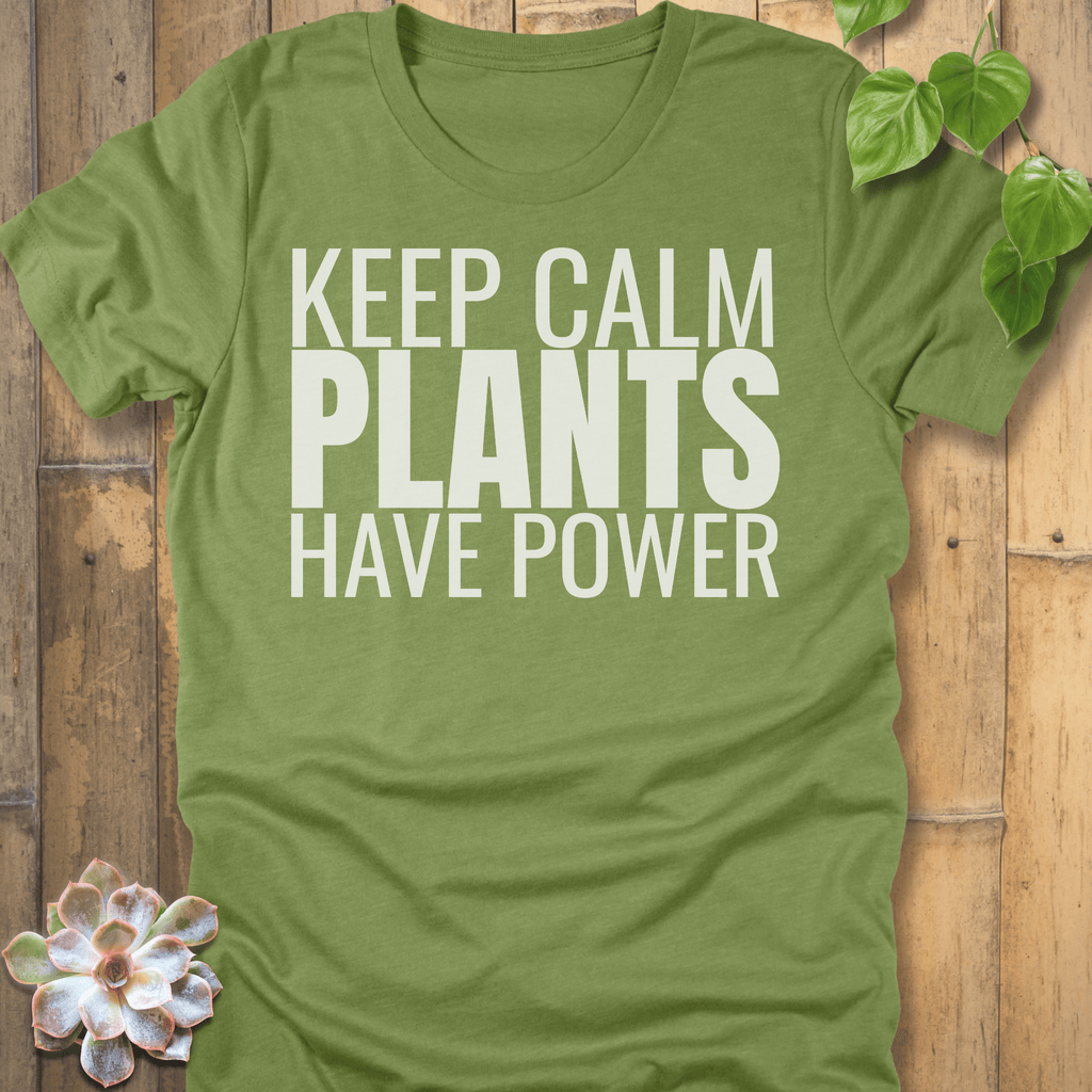 Heather Green / S Plants Have Power T-Shirt T-Shirt