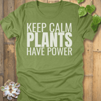 Heather Green / S Plants Have Power T-Shirt T-Shirt