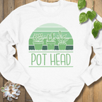 White / S Pot Head Sweatshirt Sweatshirt