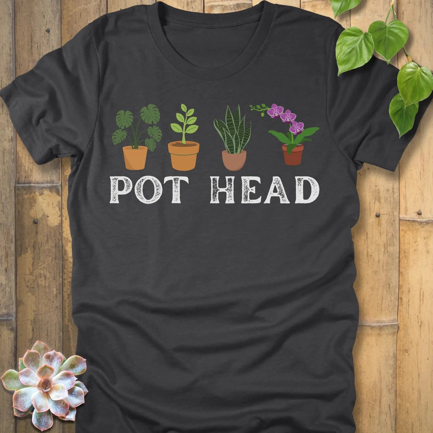 Dark Grey Heather / S Pot Head T-Shirt T-Shirt