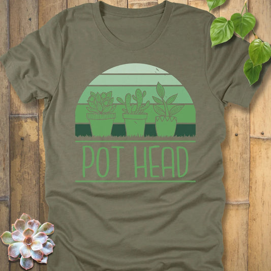 Heather Olive / S Pot Head T-Shirt T-Shirt