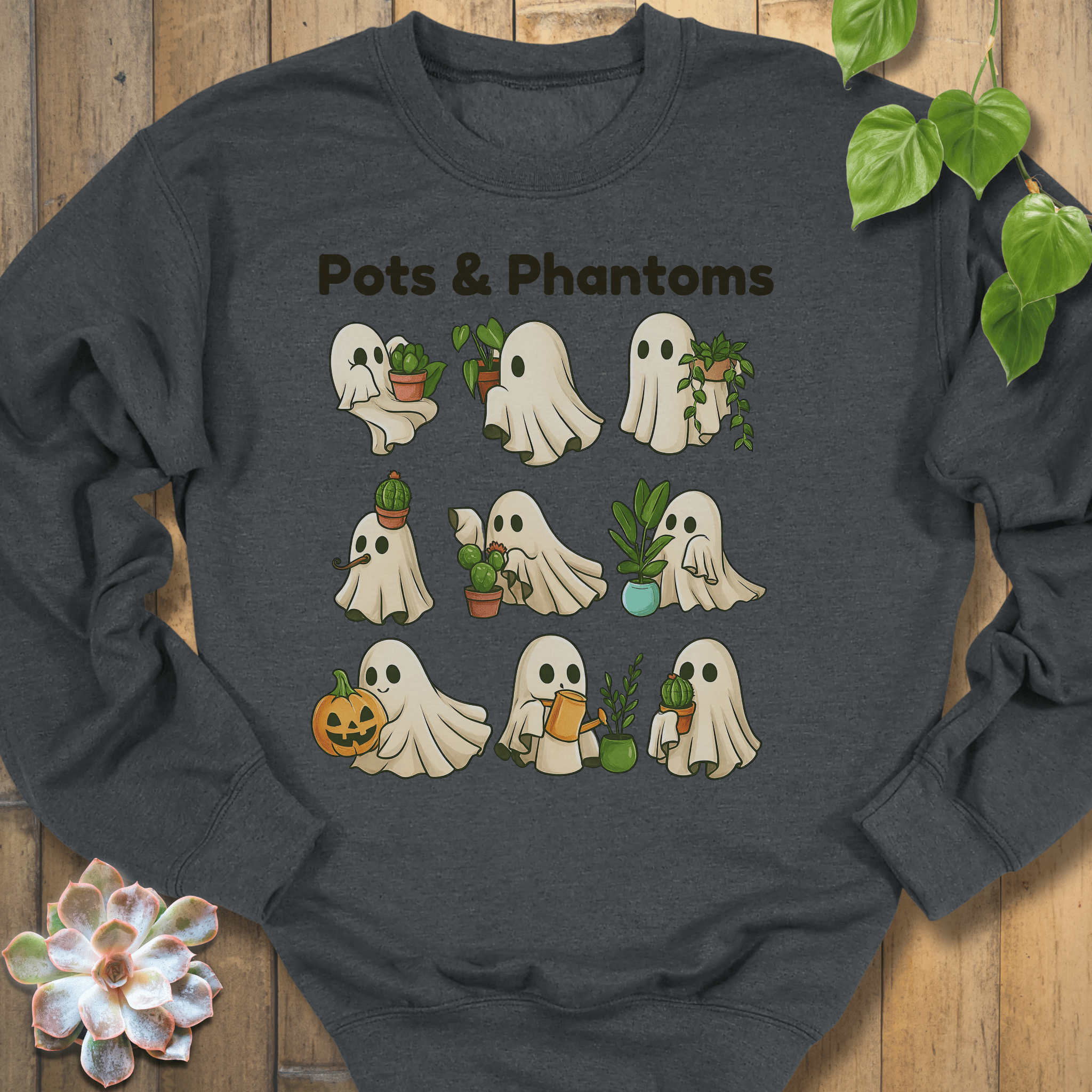 Dark Heather / S Pots & Phantoms Sweatshirt Sweatshirt