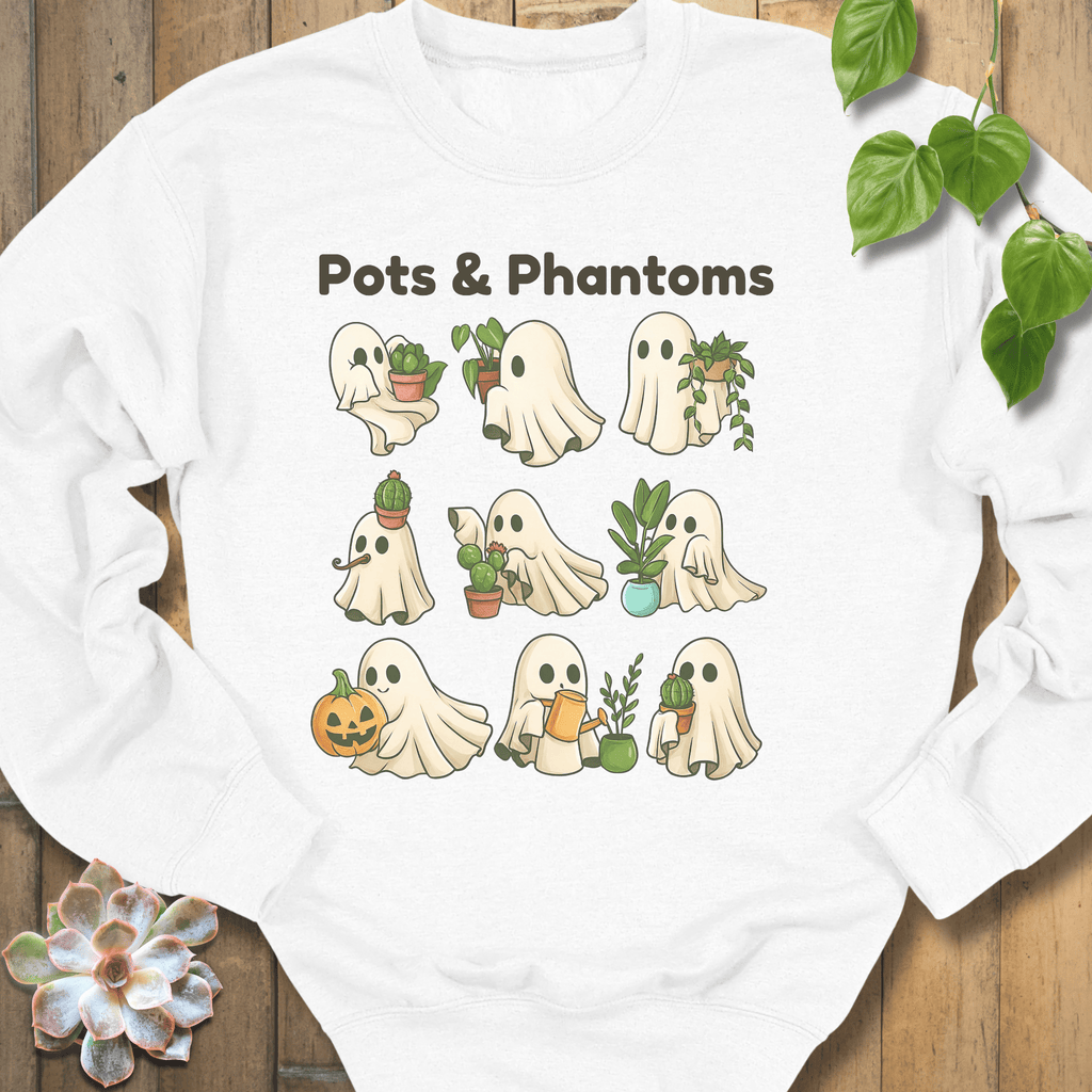 White / S Pots & Phantoms Sweatshirt Sweatshirt