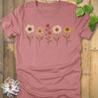 Heather Mauve / S Pressed Flowers T-Shirt T-Shirt