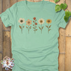 Heather Mint / S Pressed Flowers T-Shirt T-Shirt