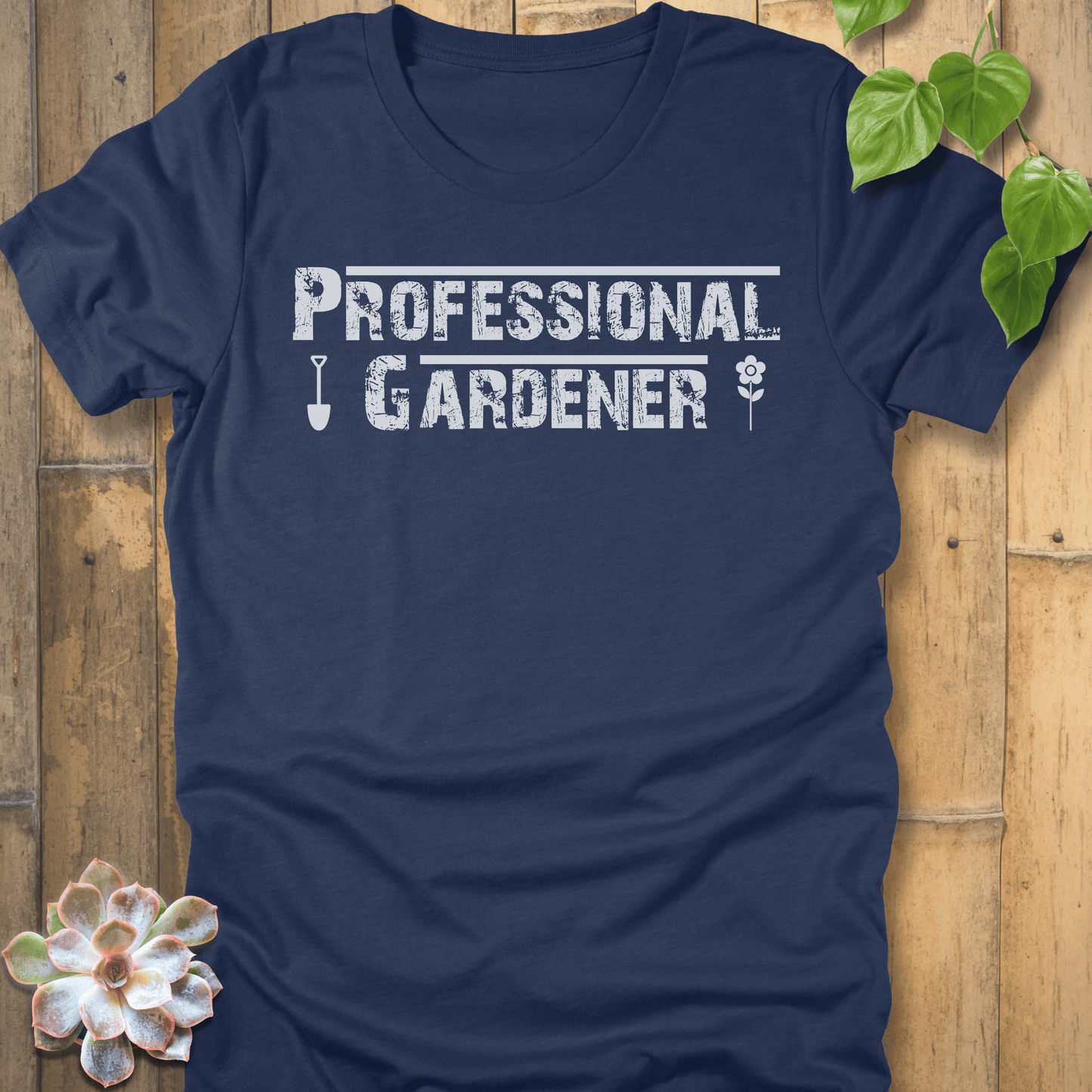 Heather Navy / S Professional Gardener T-Shirt T-Shirt
