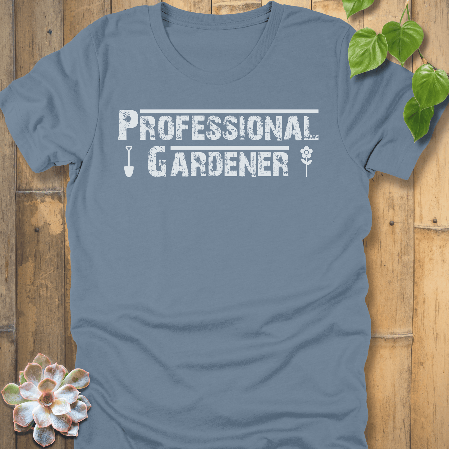 Steel Blue / S Professional Gardener T-Shirt T-Shirt
