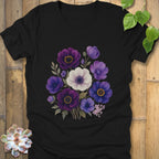 Black / S Purple Bloom T-Shirt T-Shirt