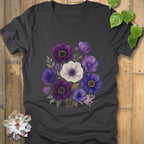 Dark Grey Heather / S Purple Bloom T-Shirt T-Shirt