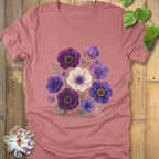 Heather Mauve / S Purple Bloom T-Shirt T-Shirt