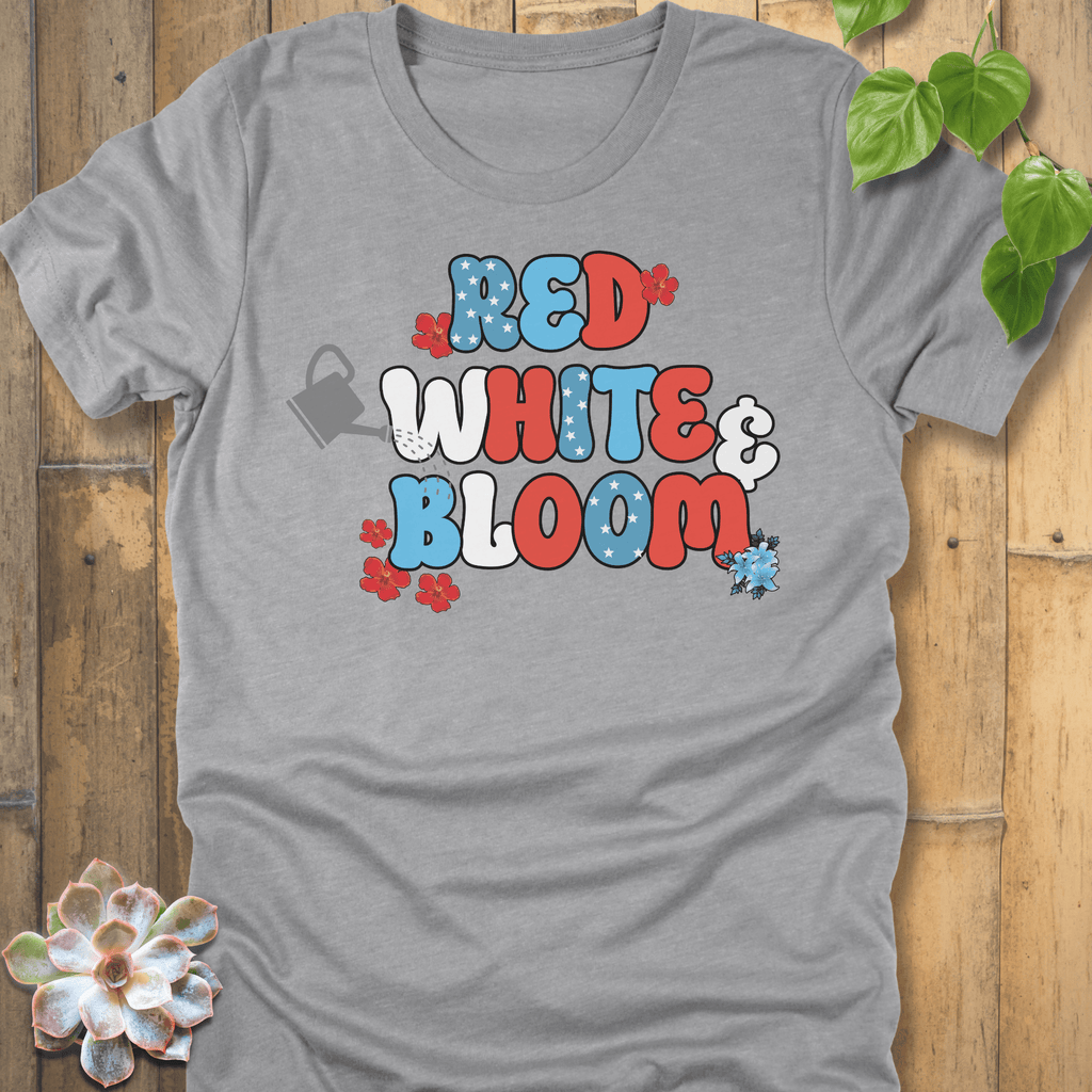 Athletic Heather / S Red, White & Bloom T-Shirt T-Shirt