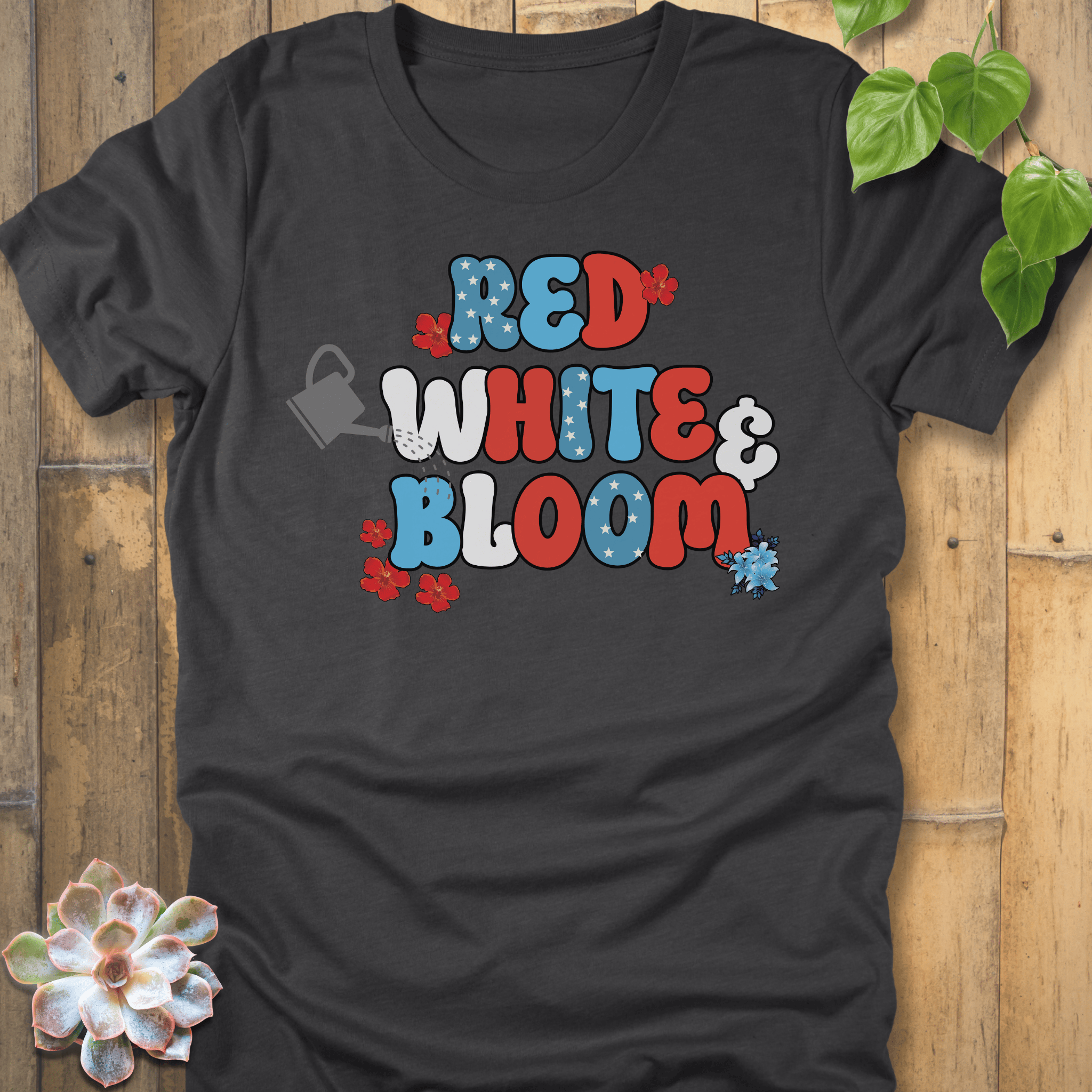 Dark Grey Heather / S Red, White & Bloom T-Shirt T-Shirt