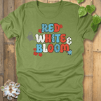 Heather Green / M Red, White & Bloom T-Shirt T-Shirt