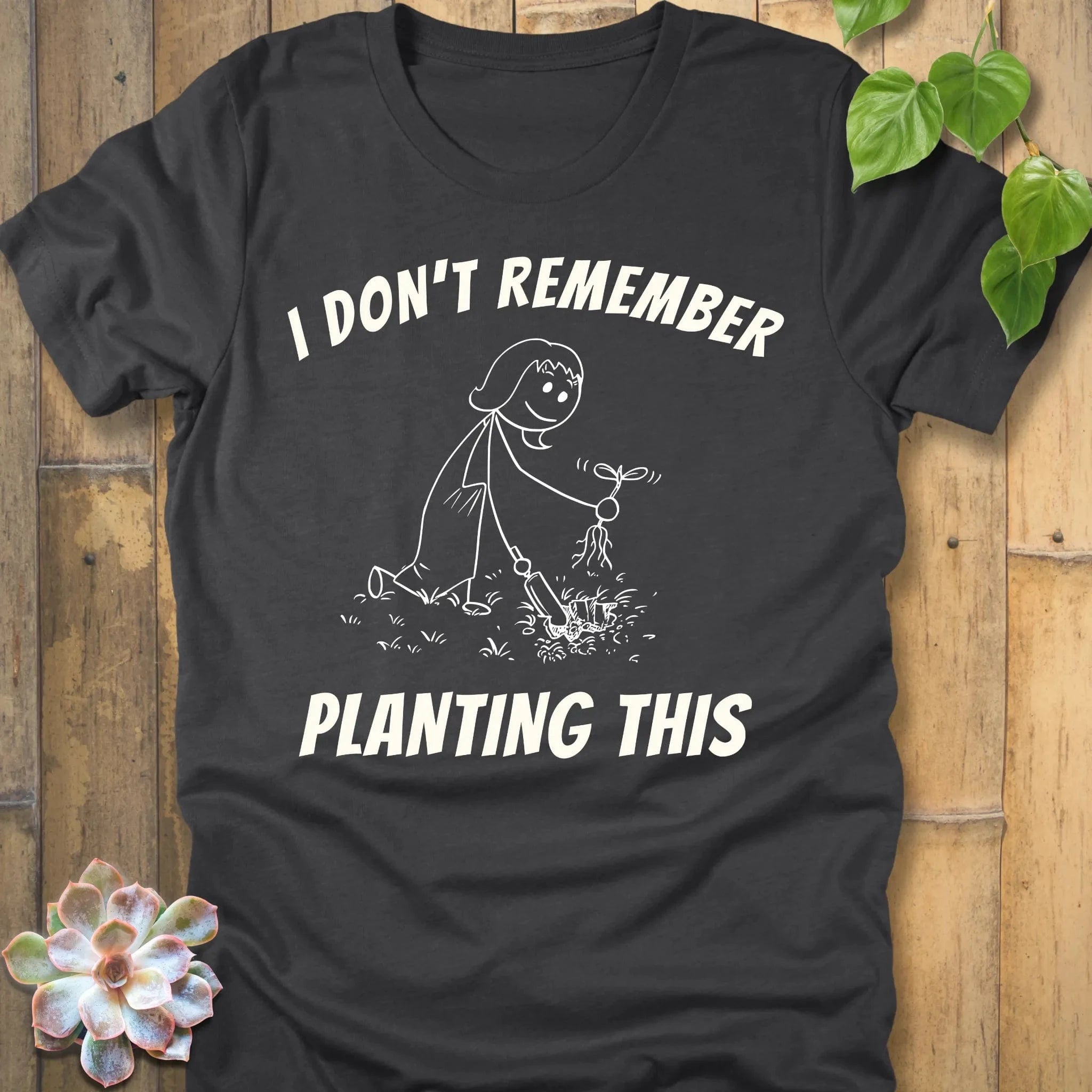 Dark Grey Heather / S Remember Planting This T-Shirt T-Shirt