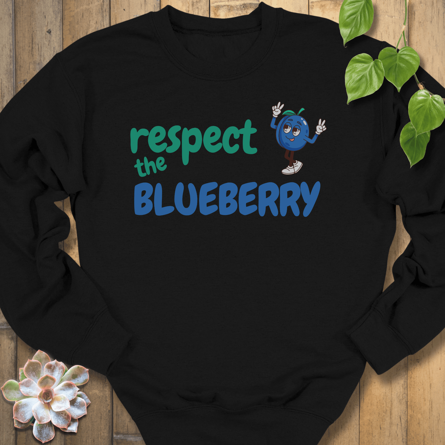 Black / S Respect The Blueberry Sweatshirt Sweatshirt