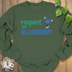 Military Green / S Respect The Blueberry Sweatshirt Sweatshirt