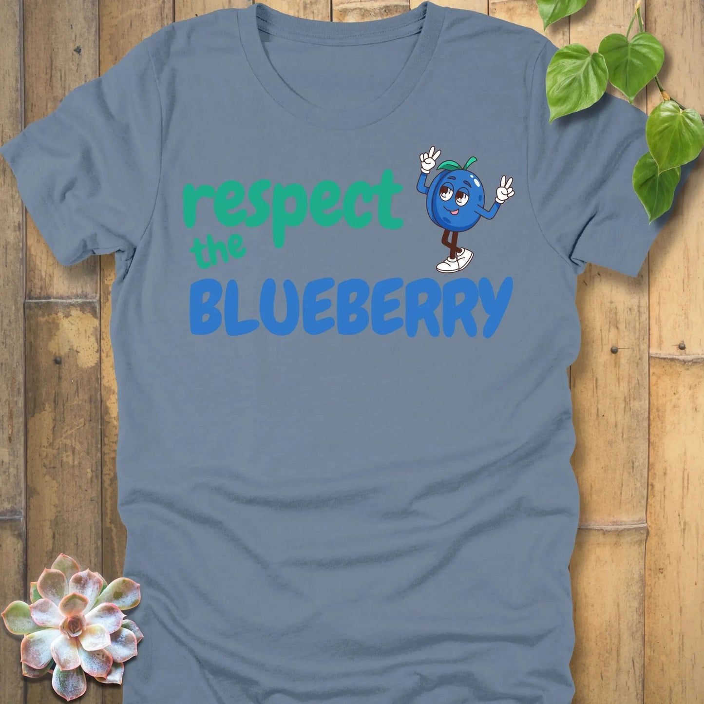 Steel Blue / S Respect the Blueberry T-shirt T-Shirt