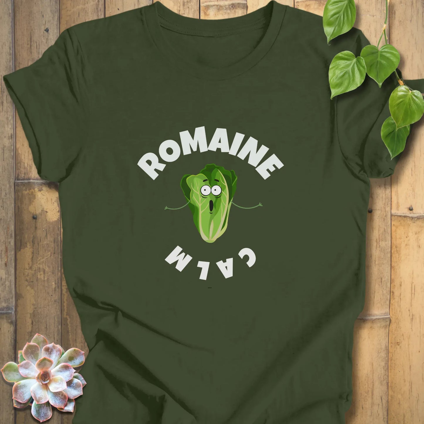 Military Green / XS Romaine Calm - T-Shirt T-Shirt