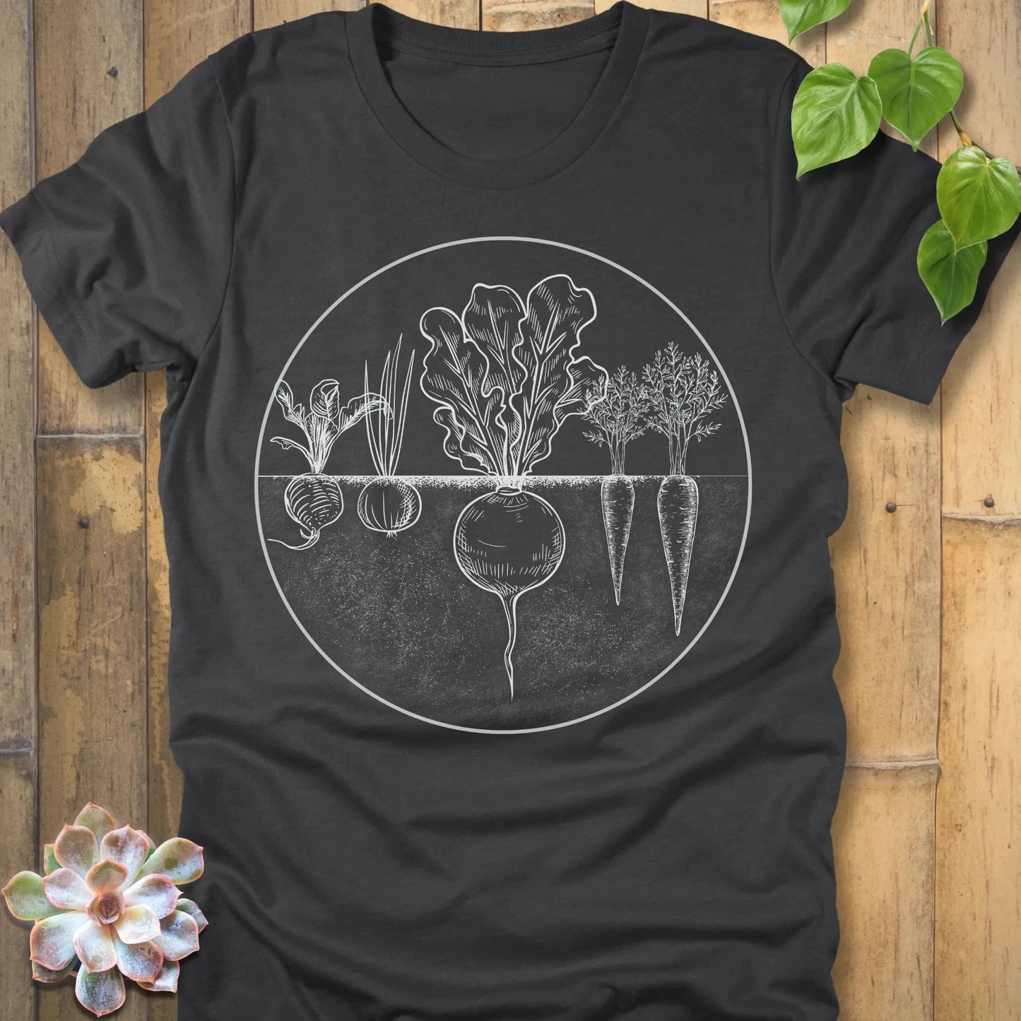 Dark Grey Heather / S Root Vegetables T-Shirt T-Shirt