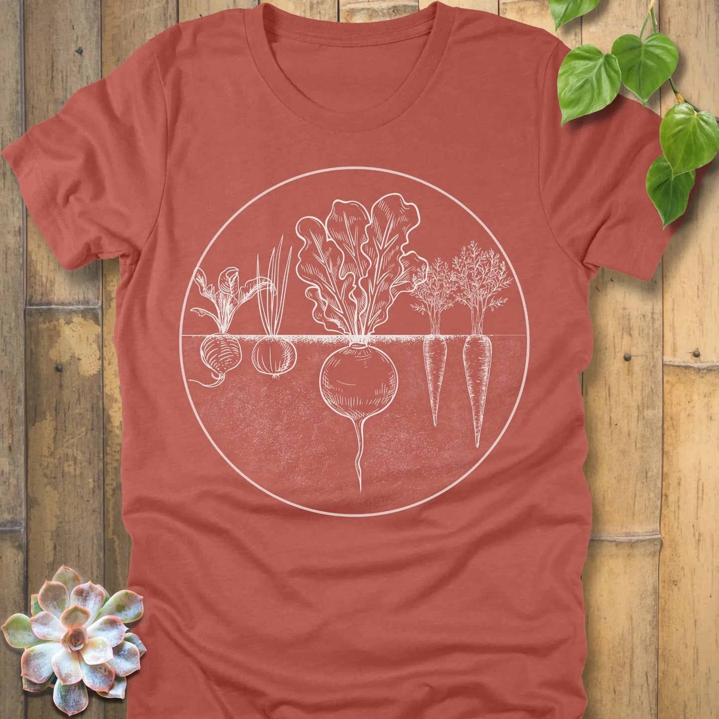 Heather Clay / S Root Vegetables T-Shirt T-Shirt