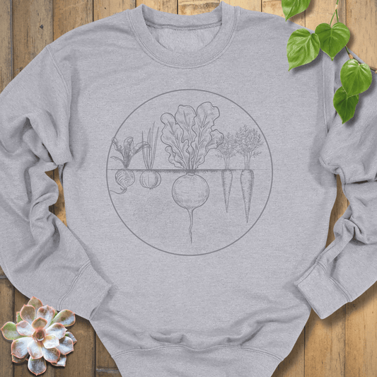 Sport Grey / S Rooted Vegetables Sweatshirt Sweatshirt