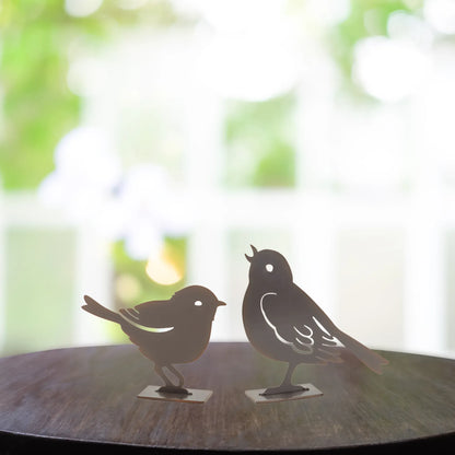 1 Rustic Bird Figurines - Set of 4 Figurine