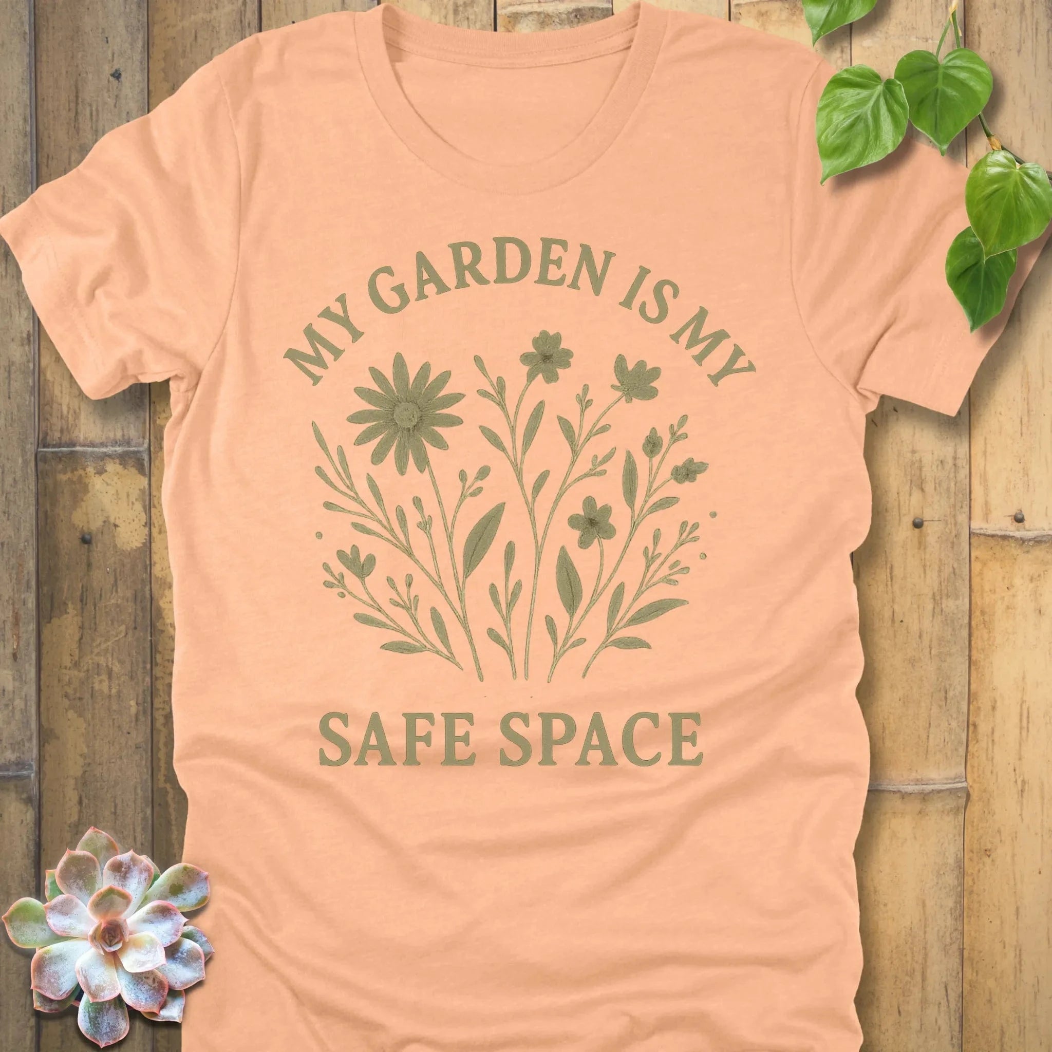Heather Peach / S Safe Place T-Shirt T-Shirt