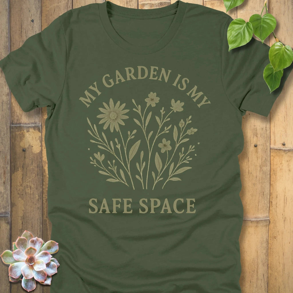 Military Green / S Safe Place T-Shirt T-Shirt