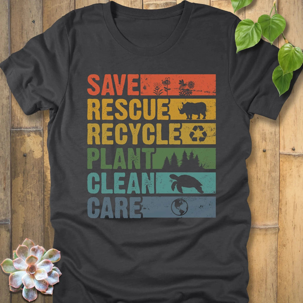 Dark Grey Heather / S Save, Rescue T-Shirt T-Shirt