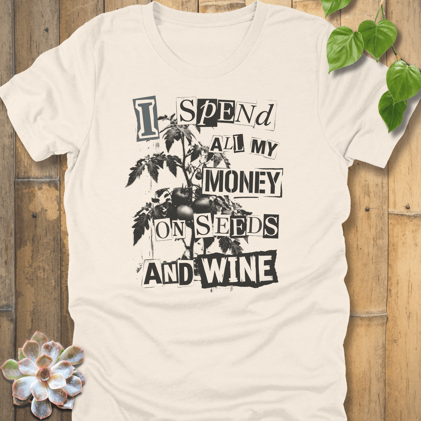 Natural / S Seeds And Wine T-shirt T-Shirt