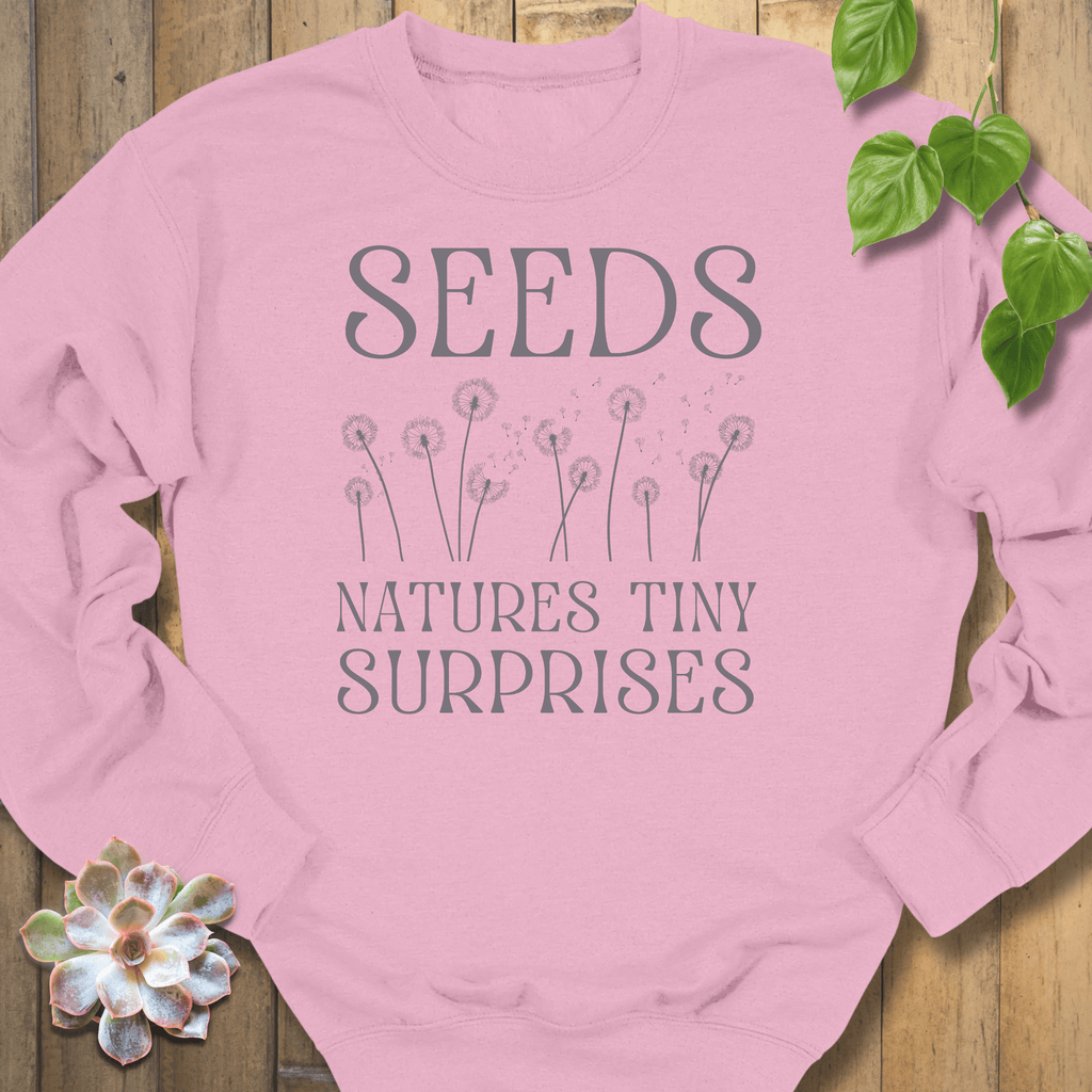 Light Pink / S Seeds Nature's Tiny Surprises Sweatshirt Sweatshirt