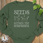Military Green / S Seeds Nature's Tiny Surprises Sweatshirt Sweatshirt