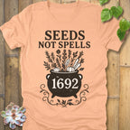 Heather Peach / S Seeds Not Spells T-Shirt T-Shirt