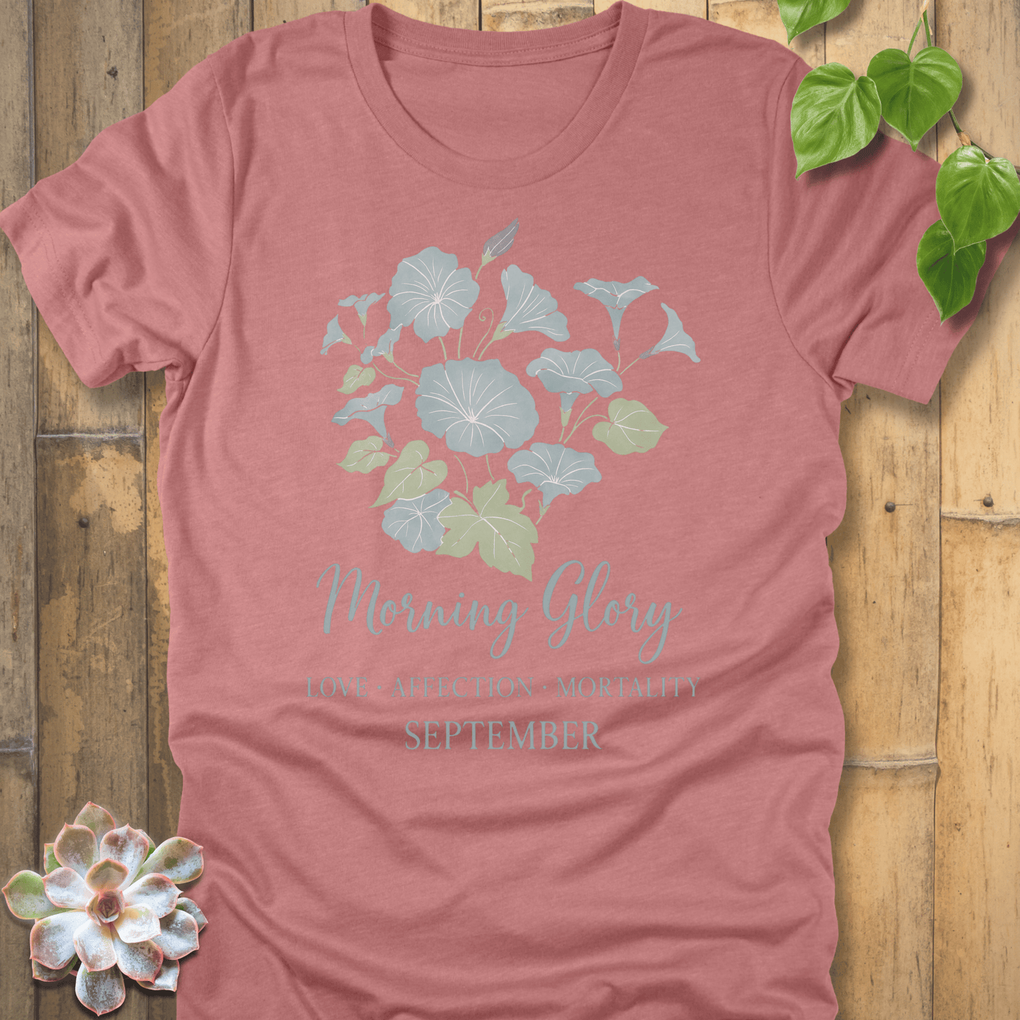 Heather Mauve / S September Morning Glory T-shirt T-Shirt