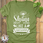 Heather Green / S Shine Sunflower T-Shirt T-Shirt