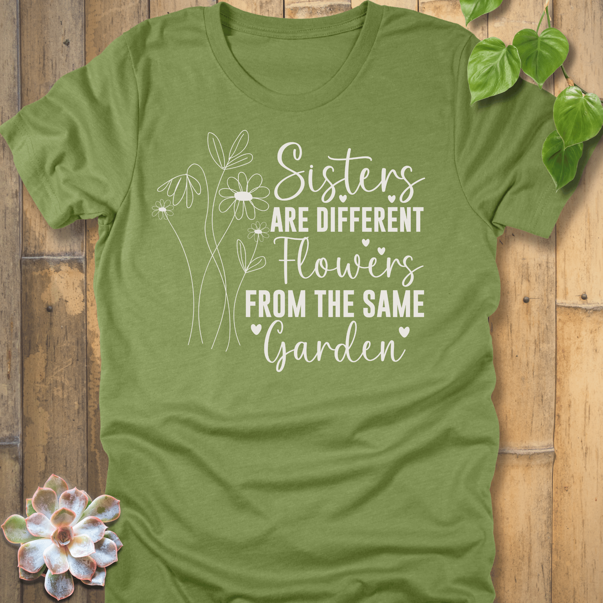 Heather Green / S Sister's Are Different T-Shirt T-Shirt