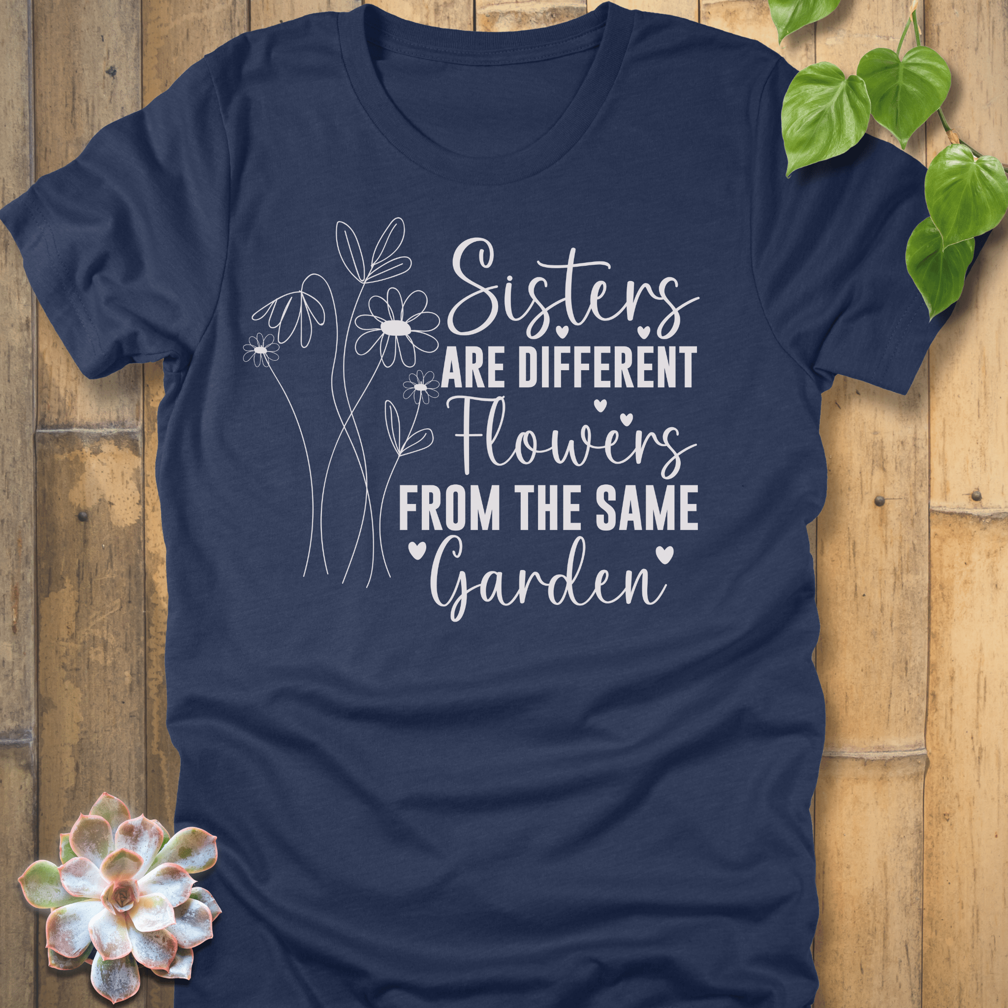Heather Navy / S Sister's Are Different T-Shirt T-Shirt